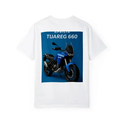 Aprilia Tuareg Adventure Motorcycle Blue Background