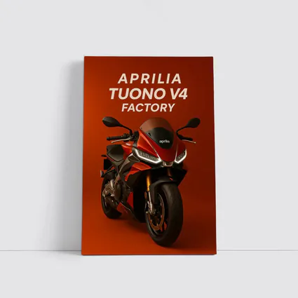 Aprilia Tuono V4 Factory Red Background