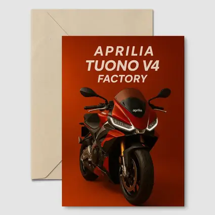 Aprilia Tuono V4 Factory Red Background
