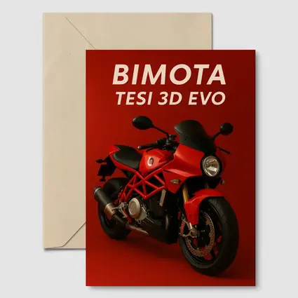 Bimota Tesi 3D Evo Red Motorcycle Art