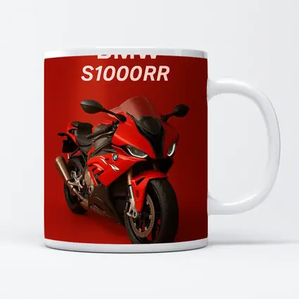 BMW S1000RR Red Sport Bike Art