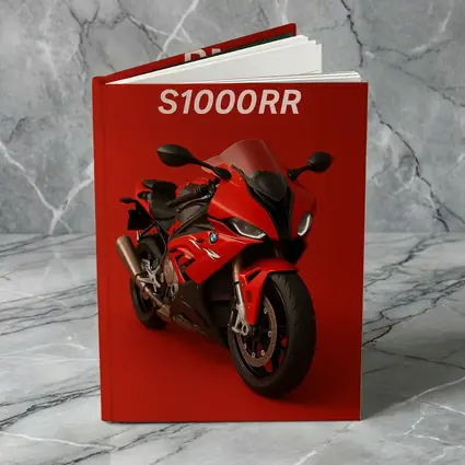 BMW S1000RR Red Sport Bike Art