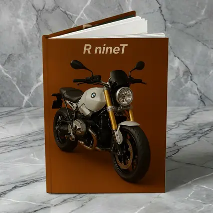 BMW R nineT Motorcycle Brown Background