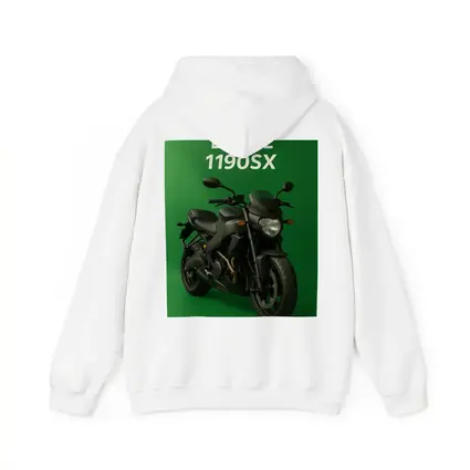 Buell 1190SX Streetfighter Motorcycle Green Background