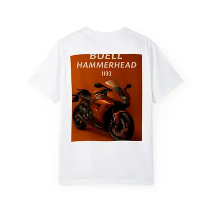 Buell Hammerhead Motorcycle Orange Bold Background