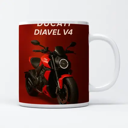 Ducati Diavel V4 Motorcycle Red Background