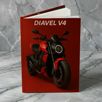 Ducati Diavel V4 Motorcycle Red Background