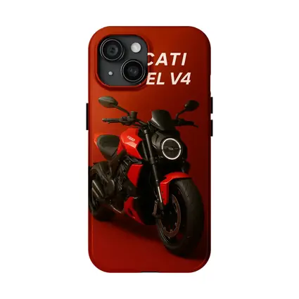 Ducati Diavel V4 Motorcycle Red Background