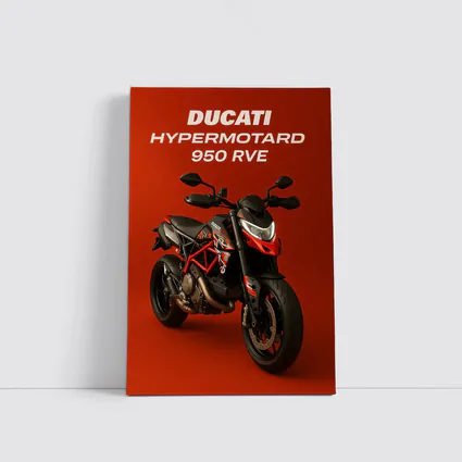 Ducati Hypermotard 950 RVE Red Background