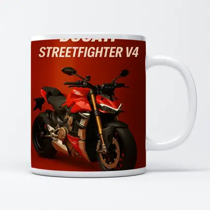 Ducati Streetfighter V4 Motorcycle Red Background