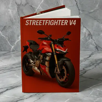 Ducati Streetfighter V4 Motorcycle Red Background