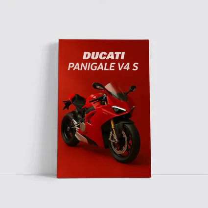 Ducati Panigale V4 S Red Background