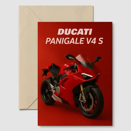 Ducati Panigale V4 S Red Background