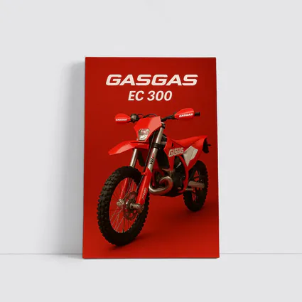 GASGAS EC 300 Dirt Bike Red Background
