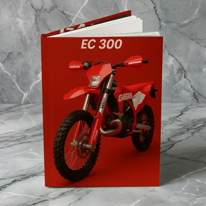 GASGAS EC 300 Dirt Bike Red Background