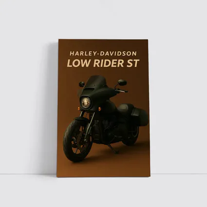 Harley Davidson Low Rider ST Brown Background