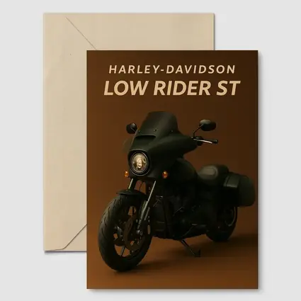 Harley Davidson Low Rider ST Brown Background