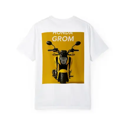 Honda Grom Yellow Motorcycle Front View