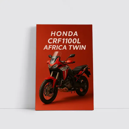 Honda CRF1100L Africa Twin Red Background