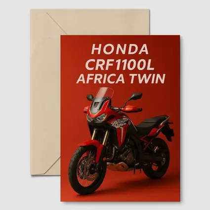 Honda CRF1100L Africa Twin Red Background