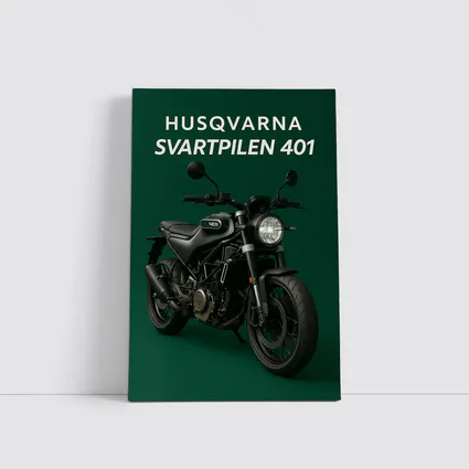 Husqvarna Svartpilen 401 Dark Green Background