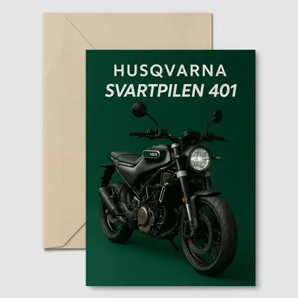 Husqvarna Svartpilen 401 Dark Green Background