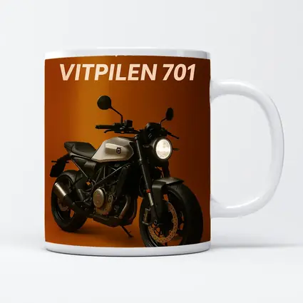 Husqvarna Vitpilen 701 Motorcycle Orange Background