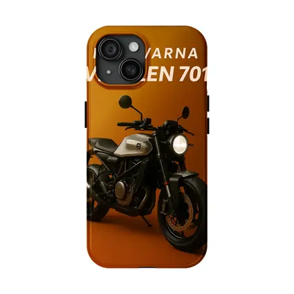Husqvarna Vitpilen 701 Motorcycle Orange Background