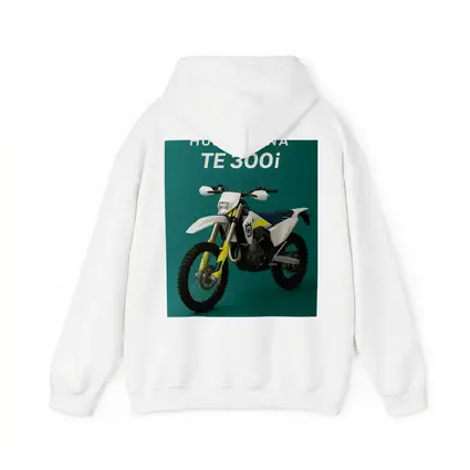 Husqvarna TE 300i Dirt Bike Teal Background