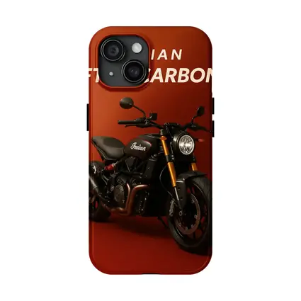 Indian FTR R Carbon Motorcycle Red Background