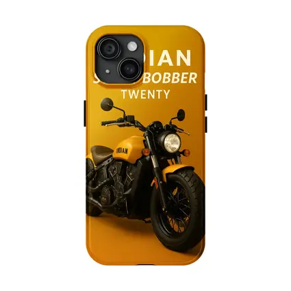 Indian Scout Bobber Twenty Yellow Background