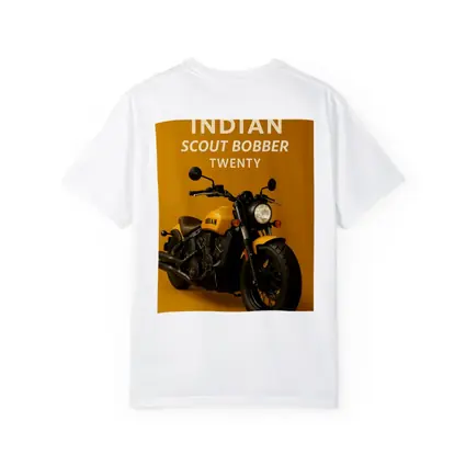 Indian Scout Bobber Twenty Yellow Background