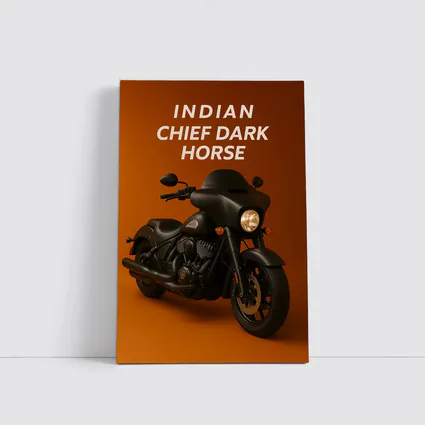 Indian Chief Dark Horse Matte Black Motorcycle