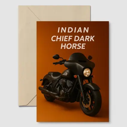 Indian Chief Dark Horse Matte Black Motorcycle