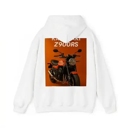 Kawasaki Z900RS Retro Motorcycle Orange Background