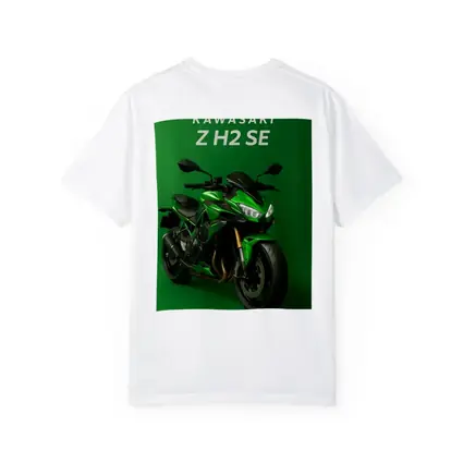 Kawasaki Z H2 SE Green Background Art