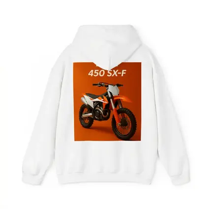 KTM 450 SX-F Motocross Bike Orange Background
