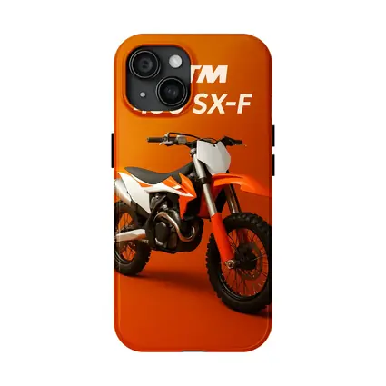 KTM 450 SX-F Motocross Bike Orange Background