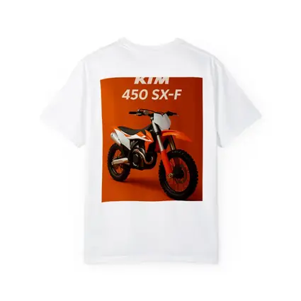 KTM 450 SX-F Motocross Bike Orange Background