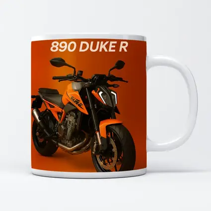 KTM 890 Duke R Orange Background