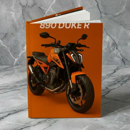 KTM 890 Duke R Orange Background