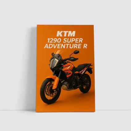 KTM 1290 Super Adventure R Orange Background