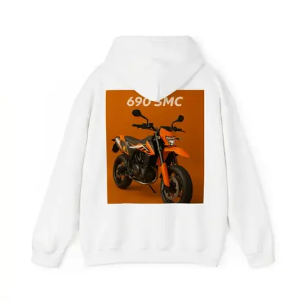 KTM 690 SMC Motorcycle Orange Studio Background