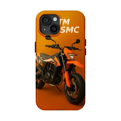 KTM 690 SMC Motorcycle Orange Studio Background