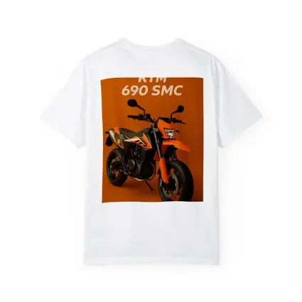 KTM 690 SMC Motorcycle Orange Studio Background