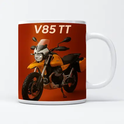 Moto Guzzi V85 TT Yellow on Red