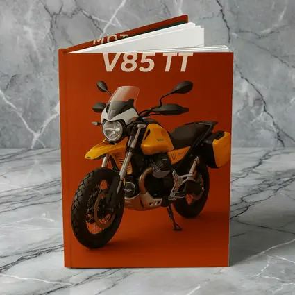 Moto Guzzi V85 TT Yellow on Red