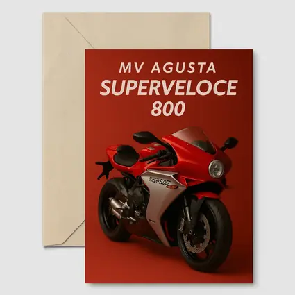 MV Agusta Superveloce 800 Red Background