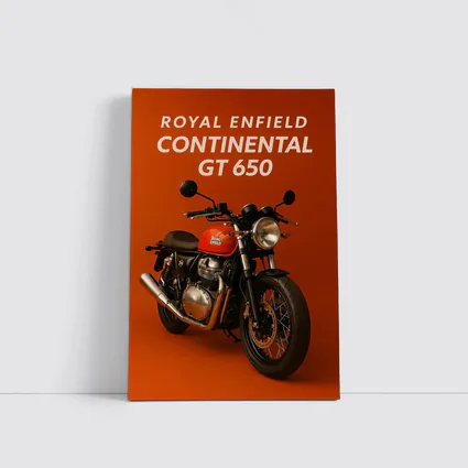 Royal Enfield Continental GT Red Orange Background