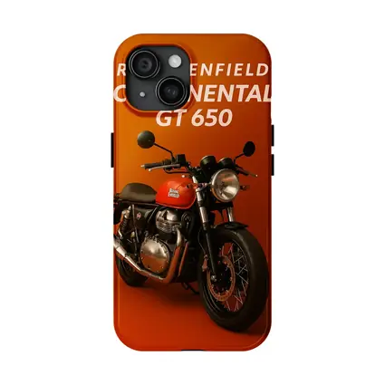 Royal Enfield Continental GT Red Orange Background